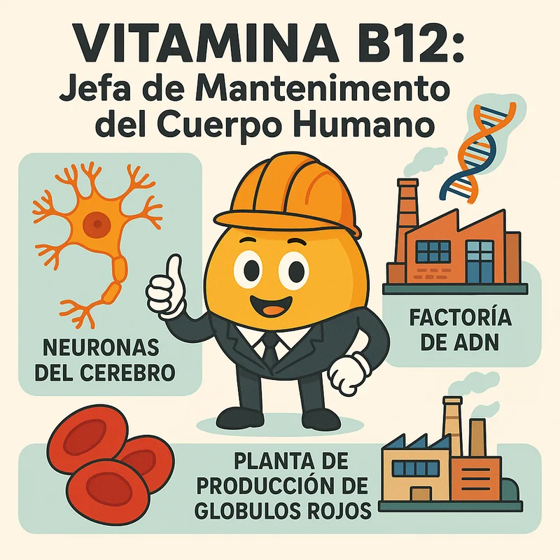 Vitamina B12: La Jefa de Mantenimiento de tu Salud Cerebral y Física